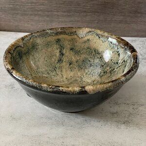 Vintage Glenn Woods Pottery Boys Studio Art Pottery 6.5" Bowl Signed Dated 2002